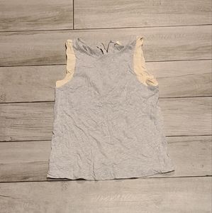 🐬J Crew womens Shoulder Accent Zip tank🪅🎠 💧 💕 ✨️ 🏵💫🧋☃️🦋🐯🐠🍬🍿🍕
